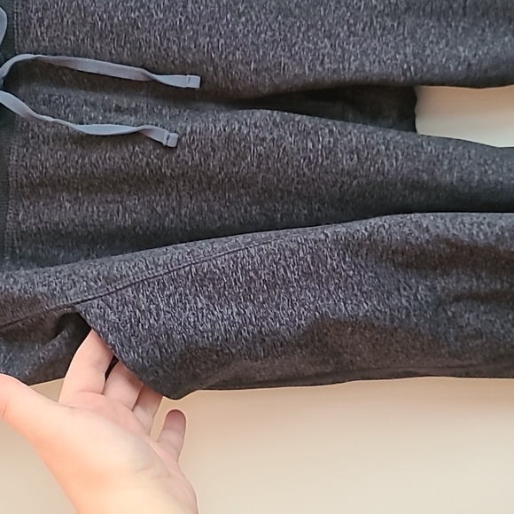 Old Navy, XL, heathered charcoal grey, jogger style pant, fold-over waist. - Picture 3 of 8